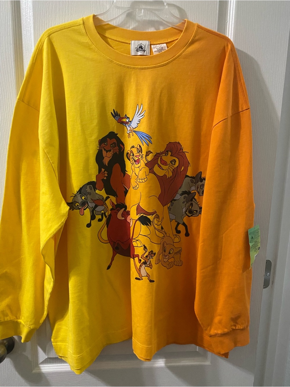 Disney Lion King Yellow and Orange Gradient Long Sleeve Top